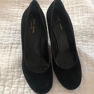 Kate Spade suede wedge heels 10